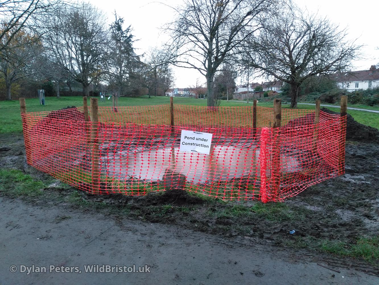 New Quabb Pond under construction, 2.12.25