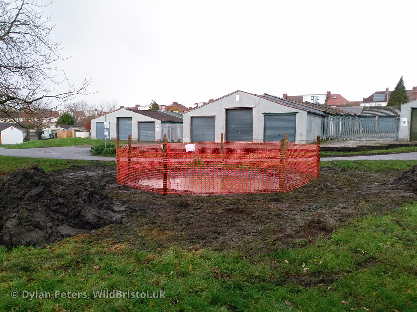 New Quab Pond under construction, 2.12.25