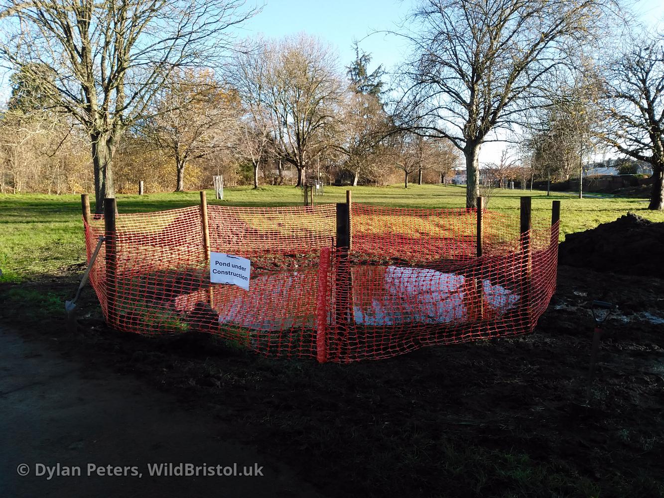 New Quab Pond under construction, 2.12.25