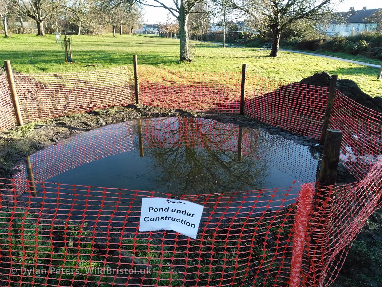 New Quab Pond under construction, 2.12.25