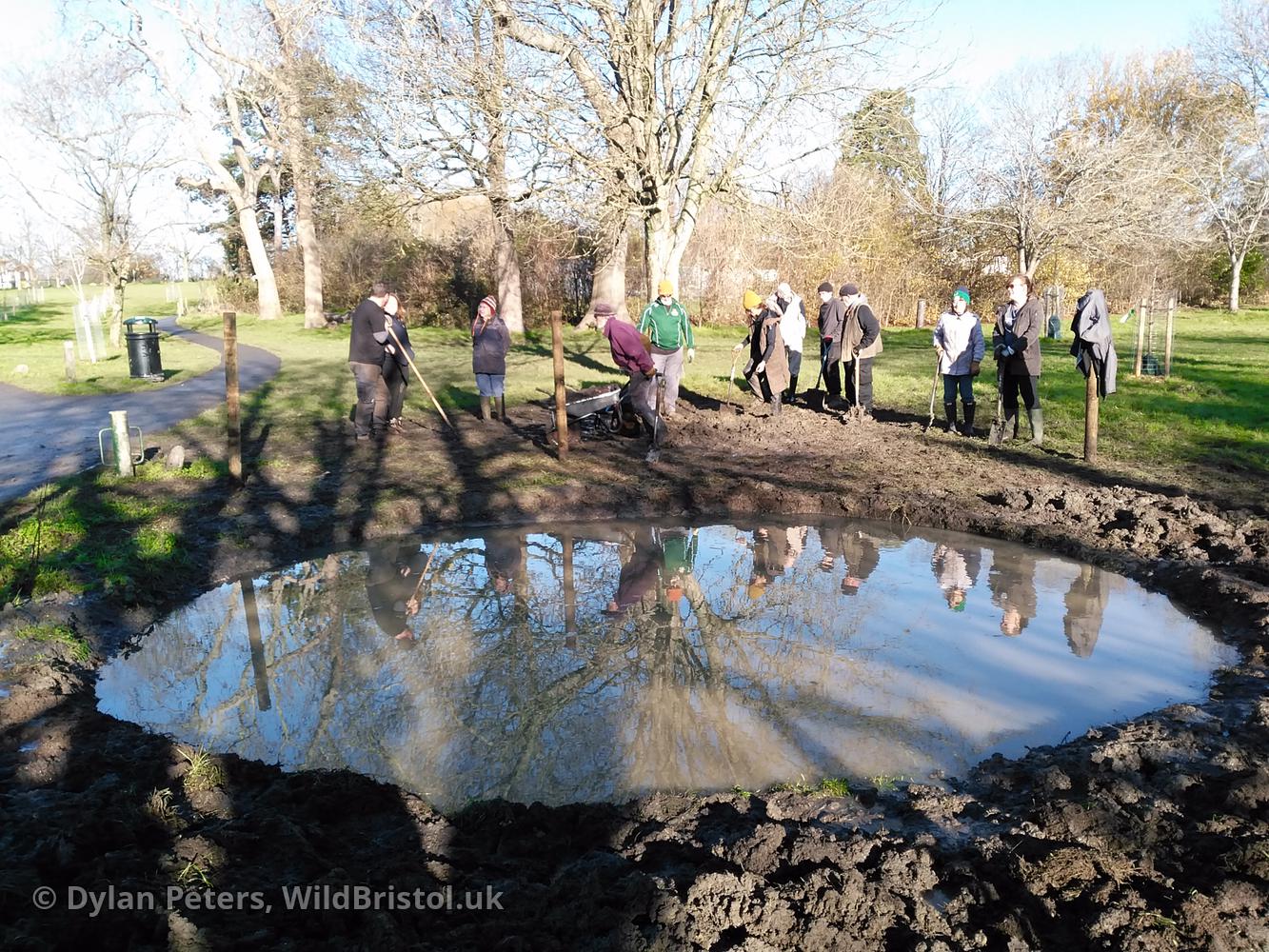 New Quab Pond under construction, 2.12.25