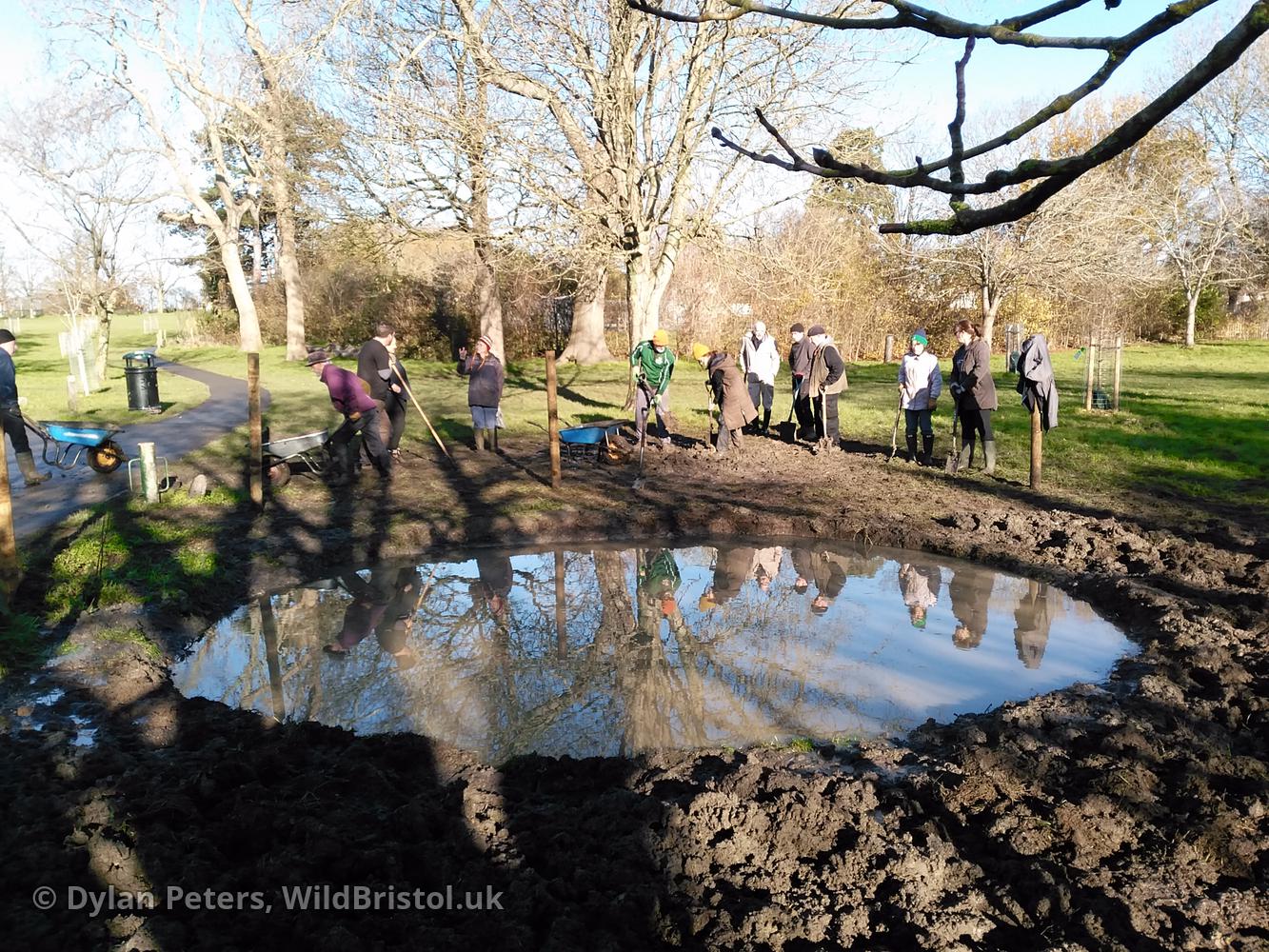 New Quab Pond under construction, 2.12.25