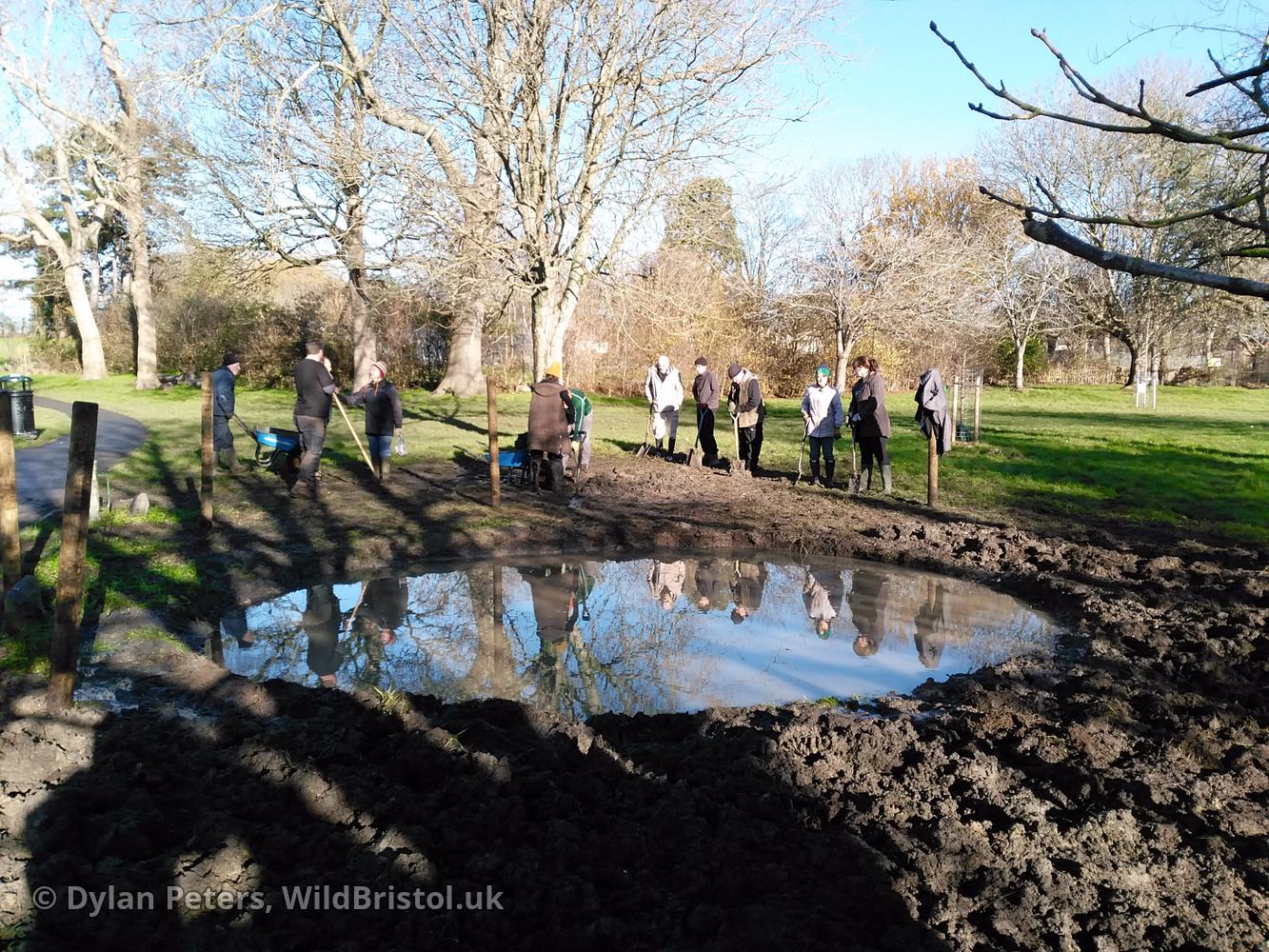 New Quab Pond under construction, 2.12.25