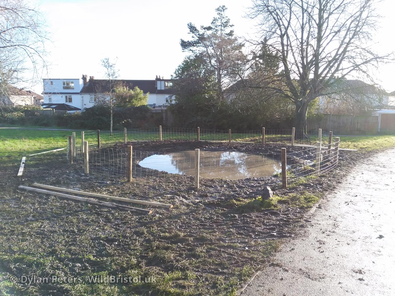 New Quab Pond under construction, 2.12.25