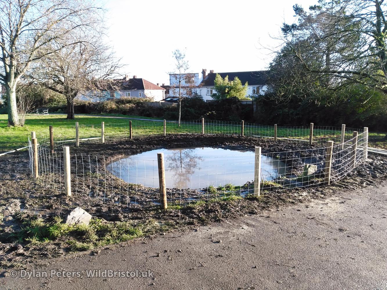 New Quab Pond under construction, 2.12.25