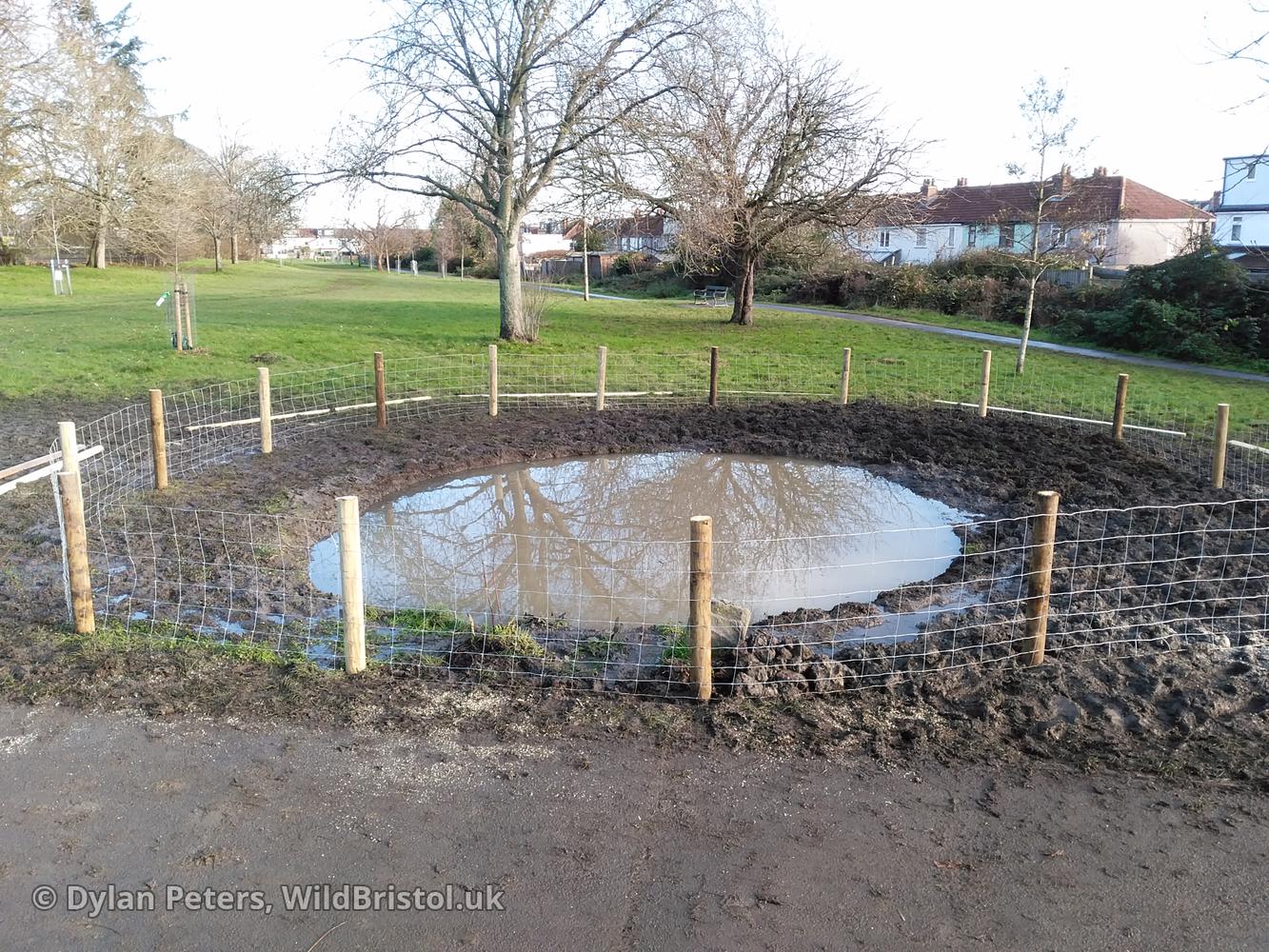 New Quab Pond under construction, 2.12.25
